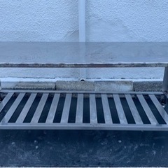 業務用 コンロ台 作業台 調理台 1500×565×570 厨房機材 飲食店 キッチン 用品 店舗 居酒屋 飲食店 ガス台 大阪発 引き取り可能 焼き台