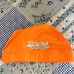 セントラルスポーツ オレンジ帽子 水泳
