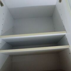 ジモティ来店特価!!!　2枚扉食器棚　ホワイト　　J-0152