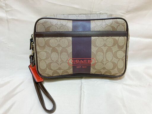 コーチ COACH シグネチャー クラッチバッグ F77184