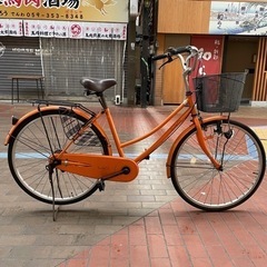 【早い者勝ち‼️】 中古自転車 ママチャリ 26インチ 後ろ新品