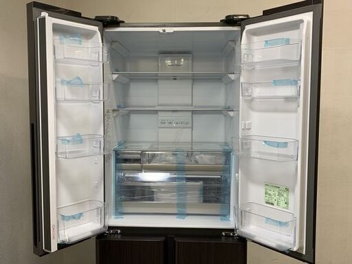 開封済み未使用品 AQUA/アクア 4ドア冷凍冷蔵庫 420L 自動製氷 AQR-TZ42M(T)ダークウッドブラウン 2022年製 家電 店頭引取歓迎 R6832)