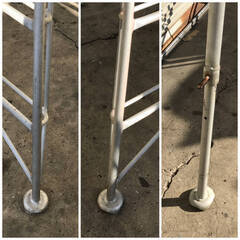 🔷🔶🔷FI16/8　アルミ 梯子 ハシゴ 三脚 脚立 全長250cm ★直接引き取り限定★ 剪定 はしご 足場 高所作業 造園 電工 大工 作業工具 建築 ②🔷🔶🔷