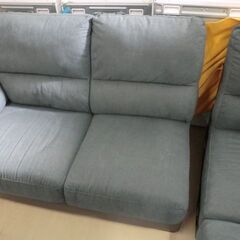 ジモティ来店特価!!! 【ニトリ】ワイドソファー(L字) ネイビー J-0156
