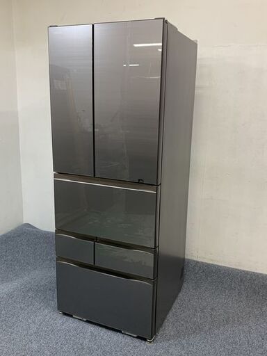 東芝/TOSHIBA GR-T600FZ 冷蔵庫 601L/フレンチドア 6ドア VEGETA 除菌機能 アッシュグレージュ 2021年製 中古家電 店頭引取歓迎 R6807)