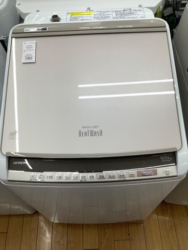 HITACHI 縦型洗濯乾燥機　BD-DV100E 10.0kg 2020年製