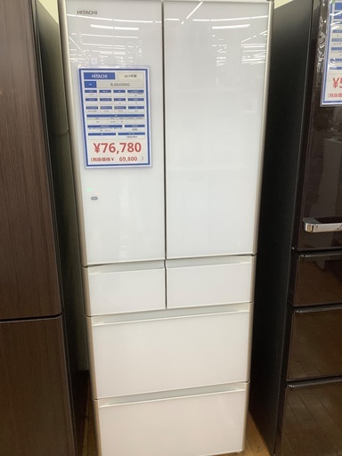 HITACHI 6ドア冷蔵庫　R-XG4300G 2017年製　430L