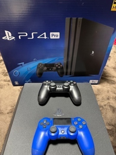 PS4 pro 1TB (CUH-7200BB02)+コントローラー+ソフト付き