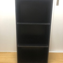 3段ボックス　黒