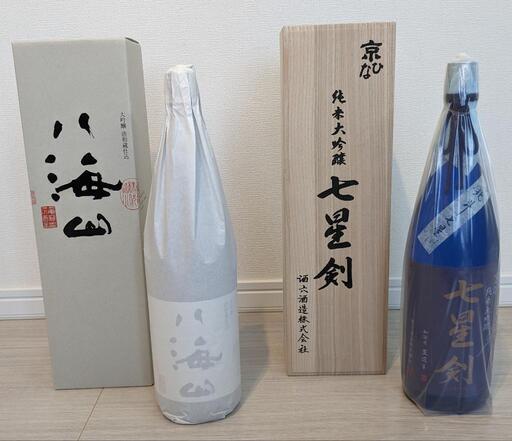 【未開封・日本酒1800ml 2本セット】八海山・京ひな