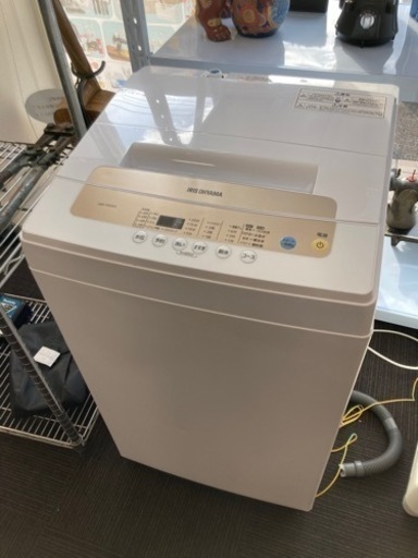 【中古品】M86 IRIS OHYAMA アイリスオーヤマ 5.0kg 全自動洗濯機 IAW-T502EN 2021年製