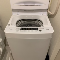 2022年製品　Hisenseハイセンス　4.5kg洗濯機