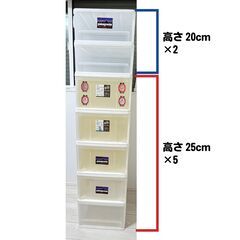 ニトリ　クローゼットケース　収納　7個セット