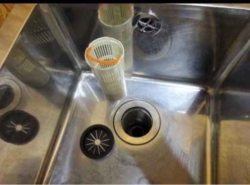 887-0) 業務用 ステンレス 1槽シンク W450D450H450BG800 中古品 一槽