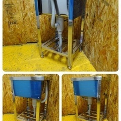 (887-0) 業務用 ステンレス 1槽シンク W450D450H450BG800 中古品 一槽 流し台 厨房 飲食店 お引き取りも歓迎 大阪府