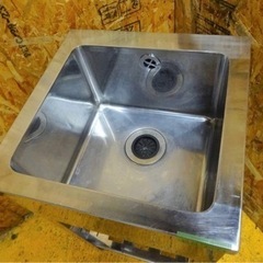 (887-0) 業務用 ステンレス 1槽シンク W450D450H450BG800 中古品 一槽 流し台 厨房 飲食店 お引き取りも歓迎 大阪府