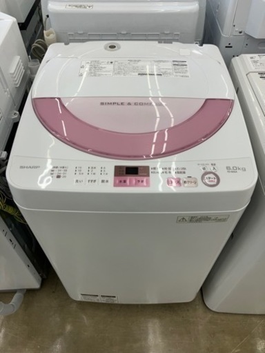 SHARP 穴無し槽で節水！ 洗濯機6317