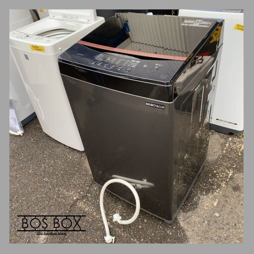 美品 アイリスオーヤマ 縦型洗濯機 6.0kg IAW-T605BL-B ブラック 2022年製●D123Q005