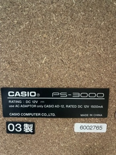 □お取引決定□ CASIO 電子ピアノ PS-3000 動作確認済み イス無し 