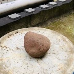 御影石　石臼　石臼台　杵　セット