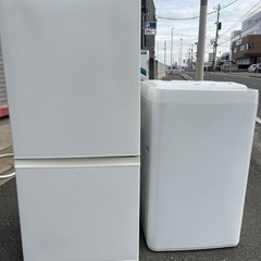 福岡市配送設置無料　高年式　冷蔵庫と洗濯機セット