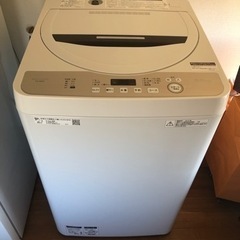 SHARP】全自動洗濯機(ES-GE6D)/ 6kg /ステンレス穴なし槽