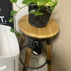 アンティーク調スツール2個セット