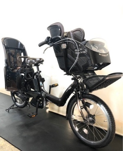 関東全域送料無料 保証付き 電動自転車　ヤマハ　パスキッスミニ　20インチ 3人乗り ブラウン　8.7ah
