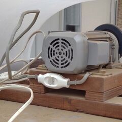 ドラム式電動土ふるい機（自作）