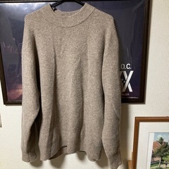 ユニクロのスフレヤーンモックネックセーター