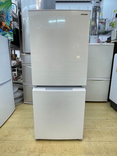 珍しい シャープ 152L 2ドア 2021年製 冷蔵庫 152L SJ-D15G-W シャープ