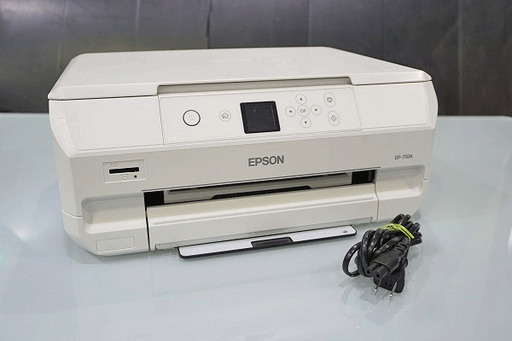 【苫小牧バナナ】エプソン/EPSON A4対応 インクジェットプリンター カラリオ/Colorio EP-710A ホワイト ジャンク インク残量なし♪