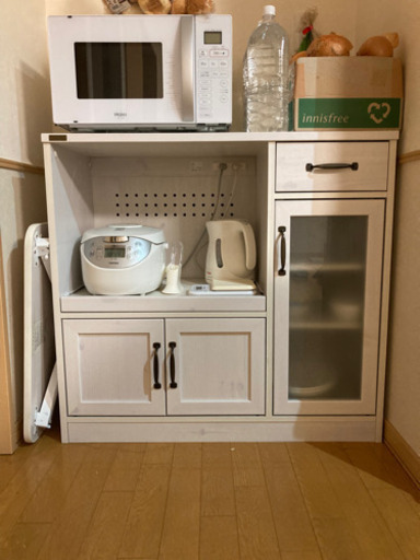 新規購入 cerise 食器棚　ホワイト 食器棚、キッチン収納