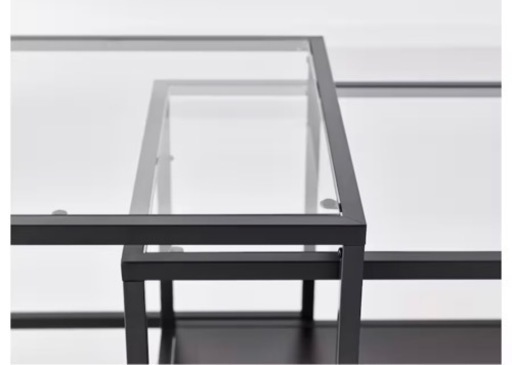 IKEA ガラスセンターテーブル IKEA STRIND ガラステーブル コーヒー