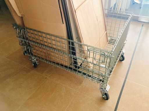 早い者勝ち‼ 便利‼ キャスター付き‼ メッシュ カート？ パレット？ 特注品