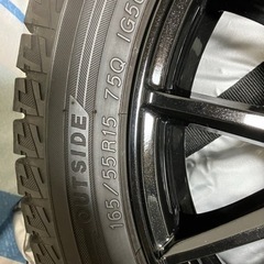 [受け渡し者決まりました。]  15インチ、アルミホイール、スタッドレスタイヤ4本
