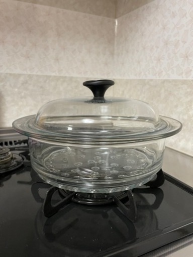 ガラススチーマー　鍋蒸し器　シャスール　フランス
