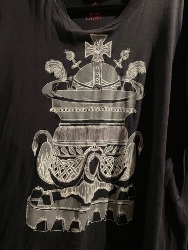 ブルー×レッド Vivienne Westwood 変形ロングTシャツ