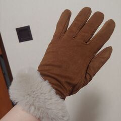 未使用タクつき ユニクロ冬のファー手袋