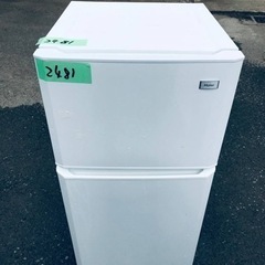 2481番 Haier✨冷凍冷蔵庫✨JR-N106H‼️