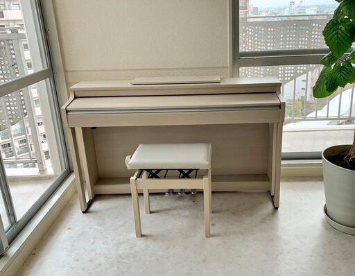 【決まりました】【美品】KAWAI　電子ピアノ　2021年製　プレミアムホワイトメープル調仕上げ 決まりました】【美品】KAWAI 電子ピアノ 2021年製 プレミアムホワイト