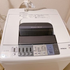 HITACHI 日立全自動電気洗濯機 7kg 2017年製 白い約束