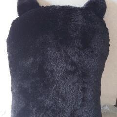 猫耳低反発枕　黒猫
