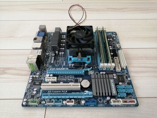 A8-3850(CPU) \u0026 A74M-UD2H(MB) \u0026 DDR3-8G(memory)セット