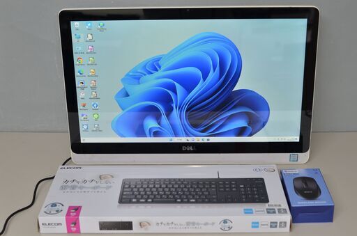 一体型パソコン 最新Windows11+office DELL Inspiron 22-3264 Core i3-7100U 爆速SSD512GB メモリ8GB 21.5インチ ブルーレイ タッチパネル