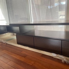 【自宅引き取り限定】TVボード　エアリゾーム  伸縮式 日本製 木製