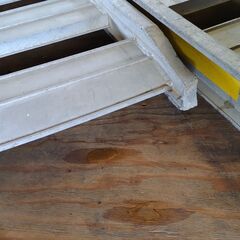 折り畳み式アルミラダー メーカー/耐荷重量不明 2本1組