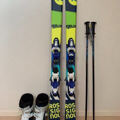 ジュニア用スキー 板(128cm)、ブーツ(22-23.5cm)...