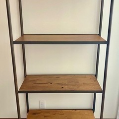 アイアンラック4段 メタルシェルフ 棚 収納 ヴィンテージ