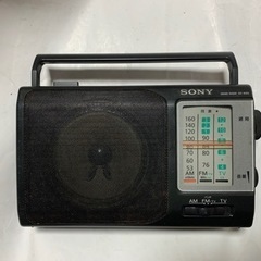 昭和レトロ【SONY】AM/FM/TV 3バンドラジオ 